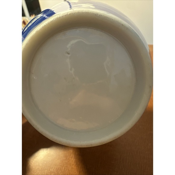 VTG Chinese Blue And White Floral Blossom 5.5" Ginger Jar-Double Blue Ring - Picture 6 of 10